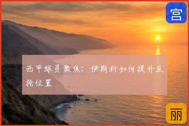 西甲球员聚焦:伊斯科如何提升反抢位置